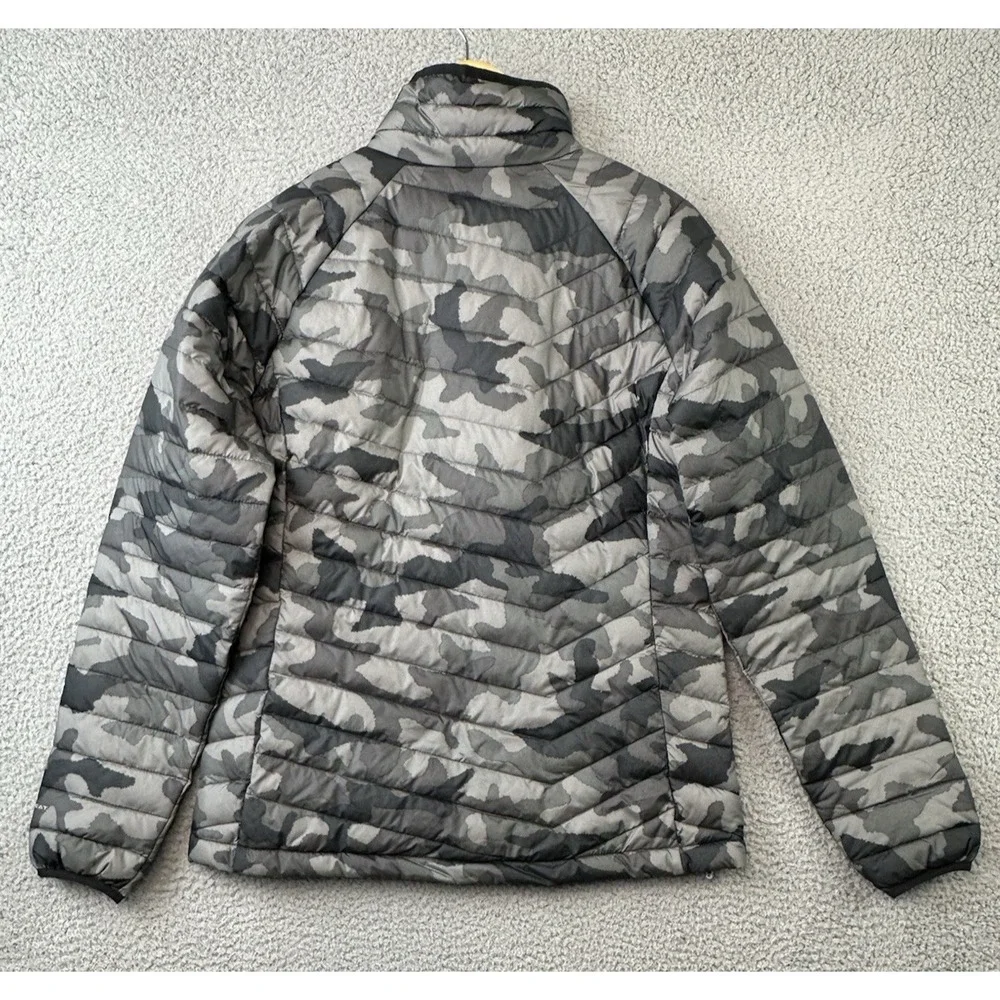 Columbia Powder Lite Puffer Jacket Womens Large Camo Omni-Heat Insulated WK1498